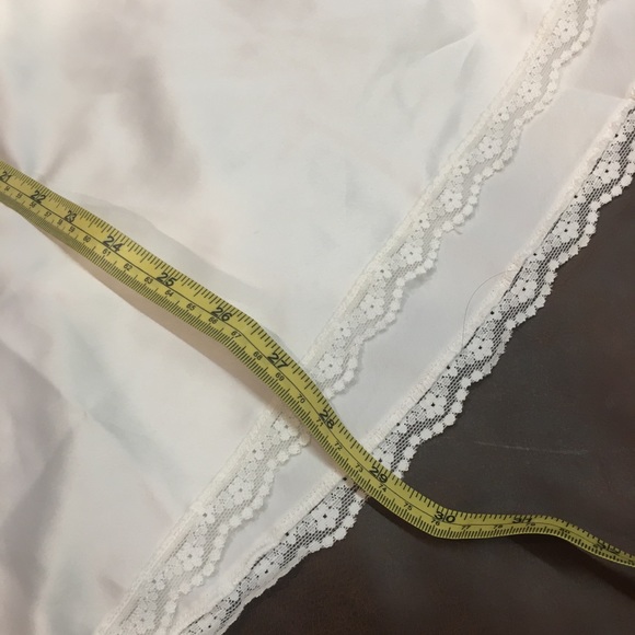 Ralph Lauren Ivory Satin Lace-Trimmed Chemise NWOT - Picture 8 of 8